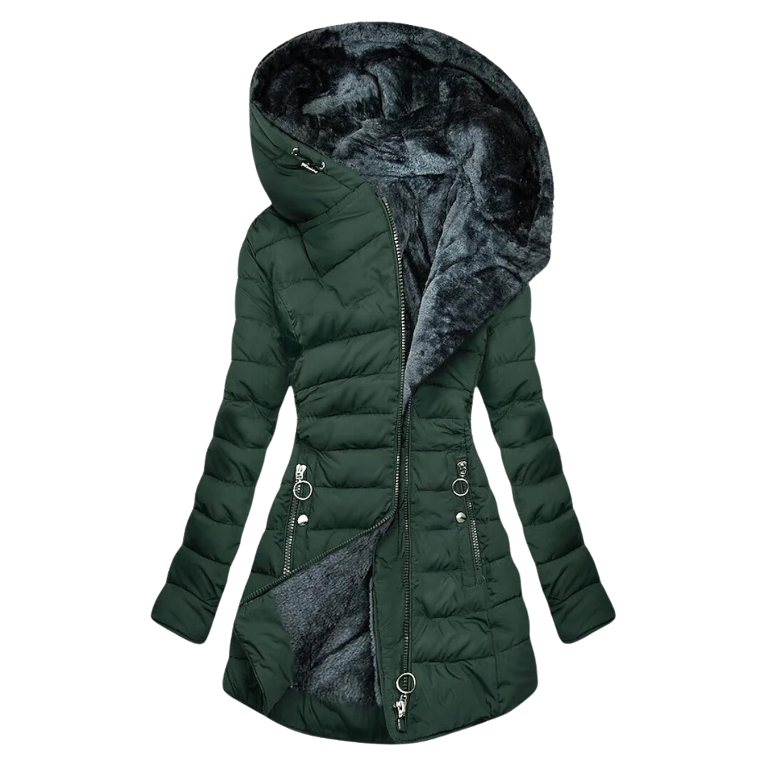 Glacivale | Coat with Fluffy Fur Lining