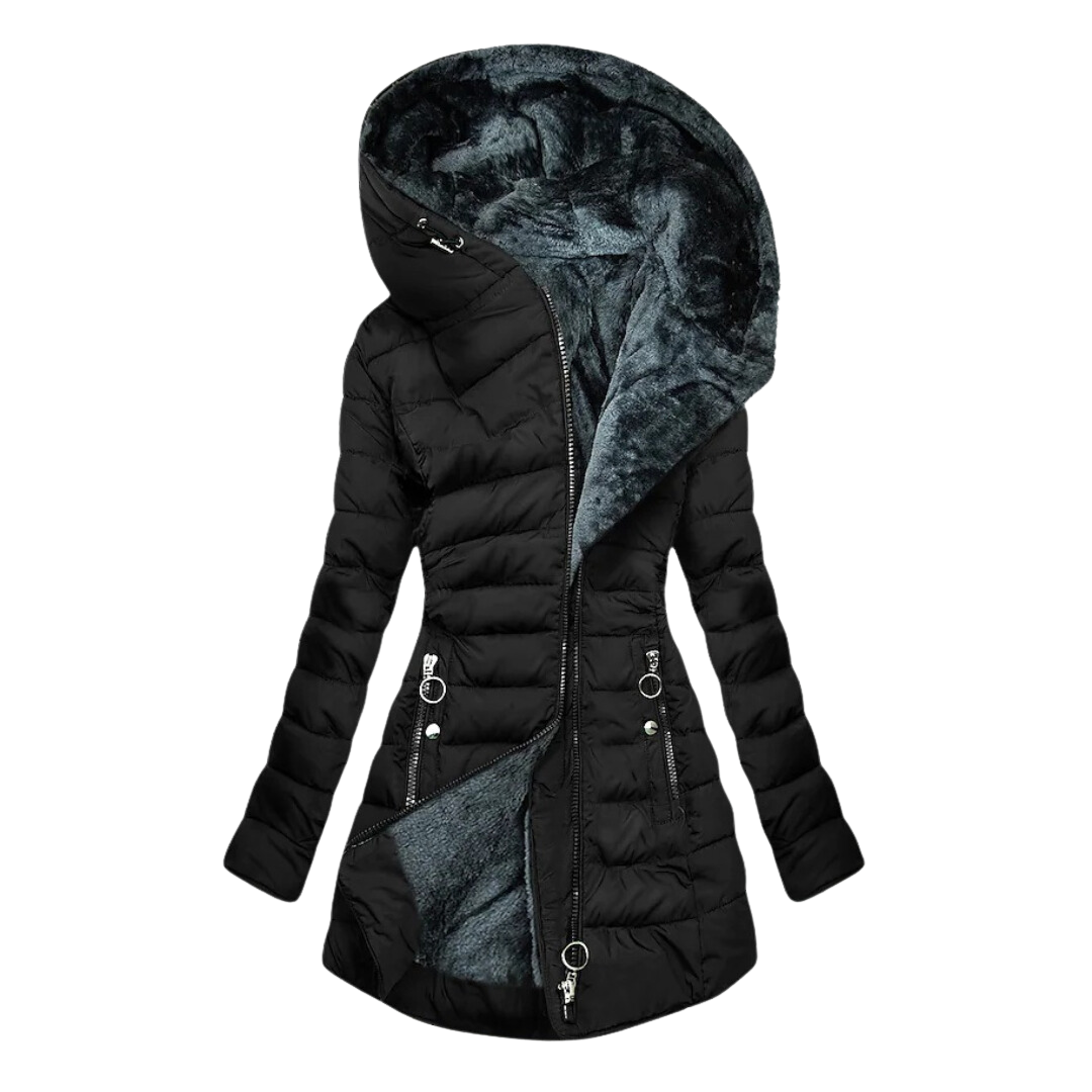 Glacivale | Coat with Fluffy Fur Lining