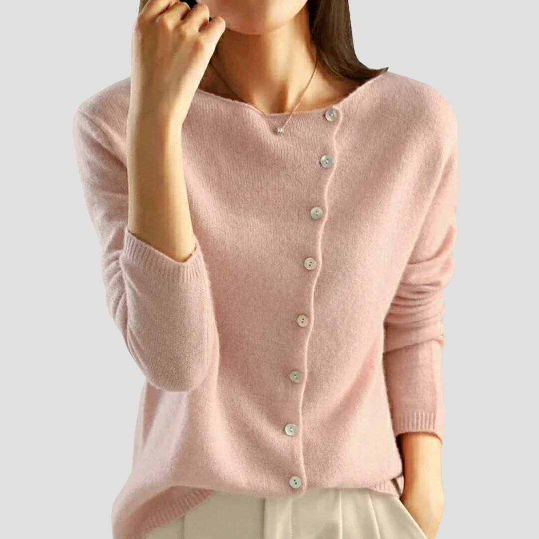 MiraCozy | Classic Buttoned Knit Cardigan