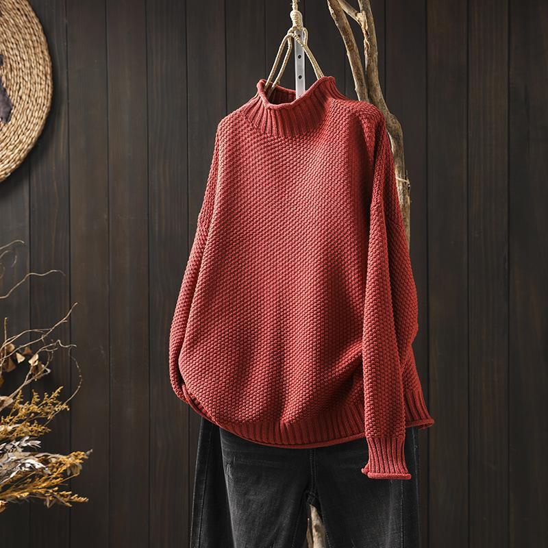 ThermaLuxe | Knitted sweater with a waffle pattern