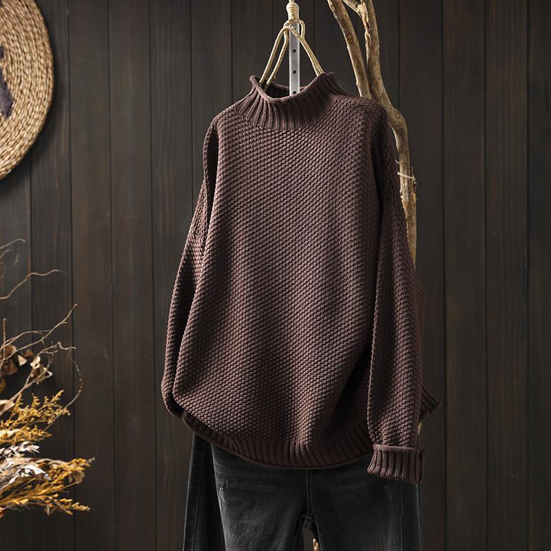 ThermaLuxe | Knitted sweater with a waffle pattern