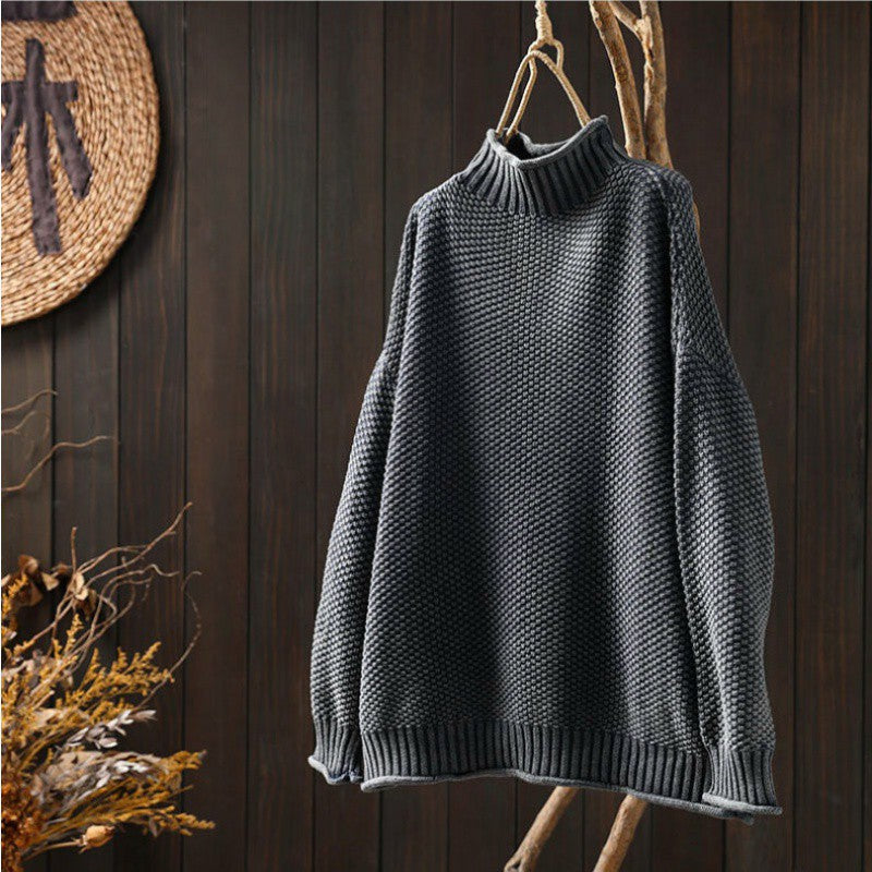 ThermaLuxe | Knitted sweater with a waffle pattern