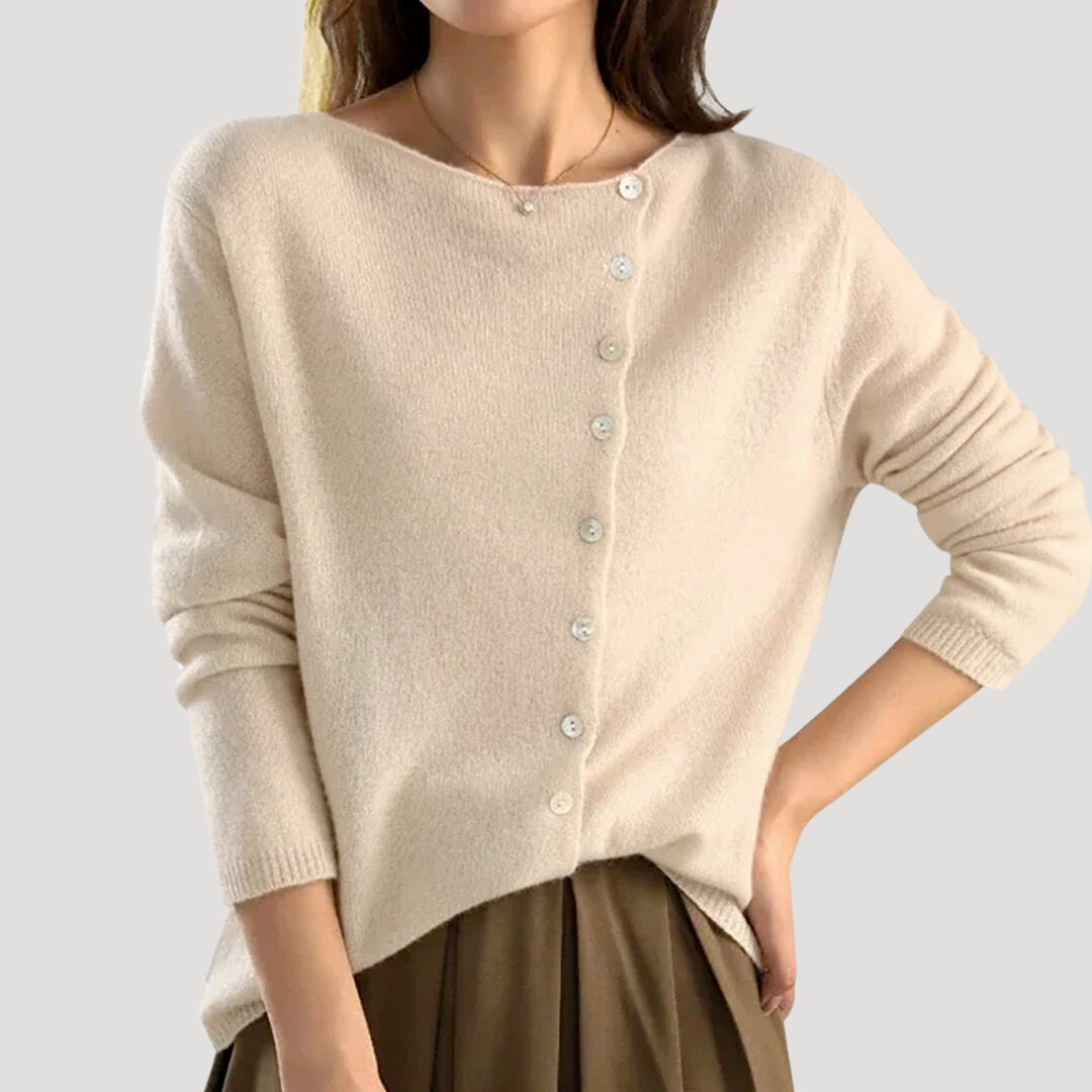 MiraCozy | Classic Buttoned Knit Cardigan