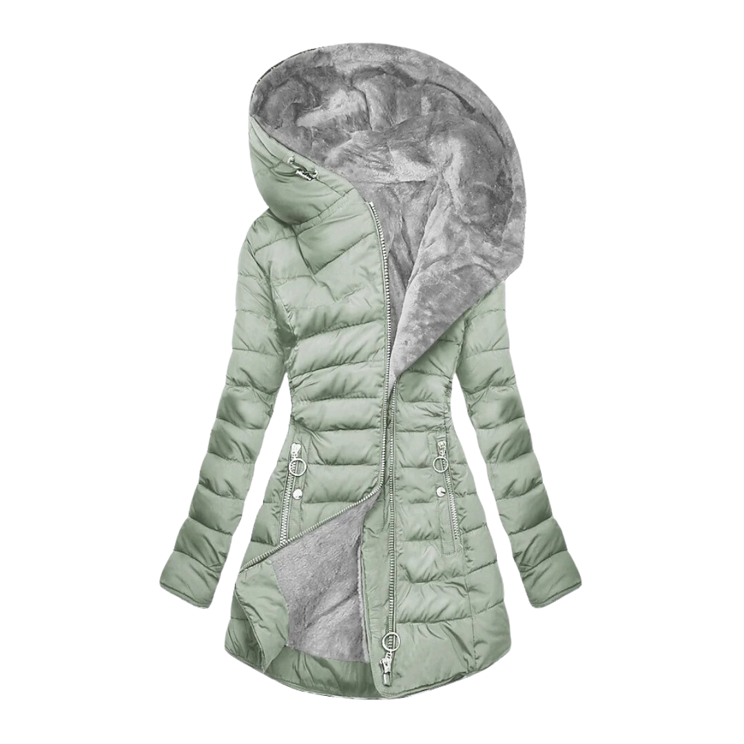 Glacivale | Coat with Fluffy Fur Lining
