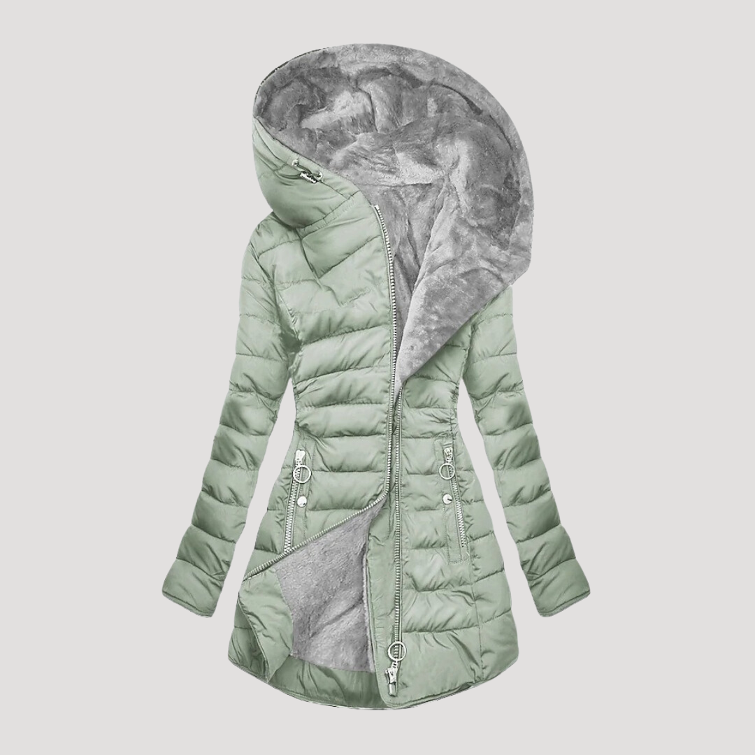 Glacivale | Coat with Fluffy Fur Lining