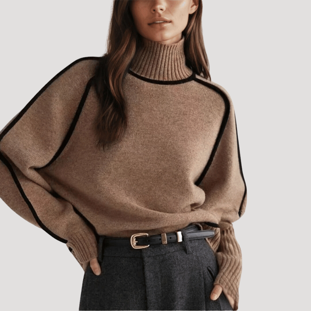 Fleecora | Organic turtleneck sweater