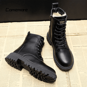 Ambrelle - Black Leather Winter Boots
